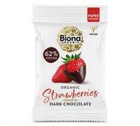 Biona Biona Organic Dark Chocolate Strawberries 45g