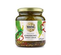 Biona Organic Jarred Gherkins Pickles 680g