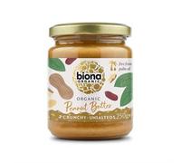 Biona Biona Organic Peanut Butter Crunchy Unsalted 250g