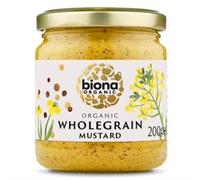 Biona Organic Wholegrain Mustard 200g (Pack of 2)
