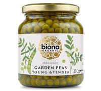 Biona Organic Jarred Garden Peas 350g (Pack of 6)