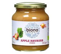 BIONA Organic Apple & Rhubarb Puree - No Added Sugar 360g (PACK OF 1)