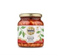 BIONA Organic Baked Beans in Tomato Sauce - Glass Jars 340g (PACK OF 1)
