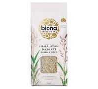Biona Organic Basmati Brown Rice, 1kg | 100% Organic Brown Basmati Rice, Wholegrain, Nutty Flavour, Ideal for Curries and Sides, Vegan