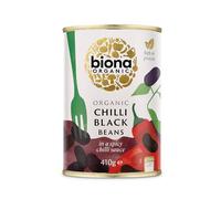 Biona Organic Black Bean Chilli 410g, Pack of 6 | 100% Organic Black Beans, Rich Chilli Sauce, Ready to Eat, High in Protein and Fibre, Vegan