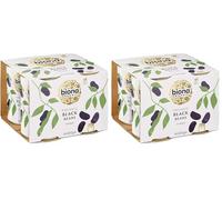 Biona Organic Black Beans 400g, Pack of 8 - In Water, Pre-Cooked & Ready to Eat - No Added Sugar or Salt - Source of Vegan Protein and Fibre - BPA Free Can, Non GMA