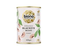 Biona Organic Blackeye Beans, 400g | 100% Organic Blackeye Beans, In Water, High in Fibre and Protein, Ready to Eat, Vegan