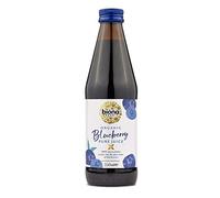Biona Organic Blueberry Juice, 330ml - 100% Pressed Pure Juice from Organic Farms - Not from Concentrate - No Preservatives or Additives - Suitable for Vegans