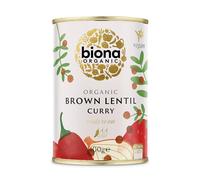 Biona Organic Brown Lentil Curry 400g (Pack of 6)