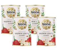 Biona Organic Brown Lentil Curry, 400g (Pack of 4)