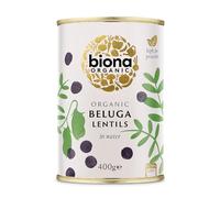 Biona Organic Canned Black Beluga Lentils 400g (Pack of 6)