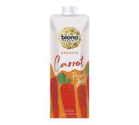 Biona Organic Carrot Juice 500ml, Pack of 12 - Immediately Pressed After Harvest - Not From Concentrate - No added Sugar - Suitable for Vegans