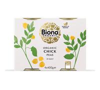 Biona Organic Chick Peas, 4 x 400 g