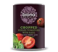 Biona Organic Chopped Tomatoes With Basil 400g(Pack Of 4)