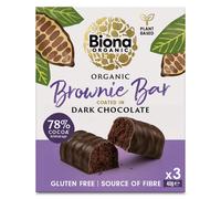Biona Organic Dark Chocolate Brownie Bar - 3 x 40g