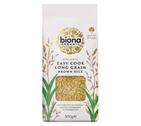 Biona Organic Easy Cook Long Grain Brown Rice 500g