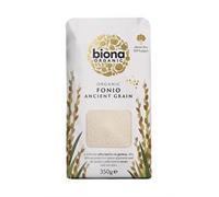 Biona Organic Fonio Grain, 350g - Ancient Grain - Fluffy Texture and Nutty Flavour - Rice Alternative - Sustainable 100% Recyclable Paper Packaging - For Salads, Stews or Porridge