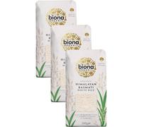 Biona Organic Himalayan Basmati Rice 500g - Long Grain White Rice - Ideal for Stir Frys, Salads & Currys - Non GMO, Vegan