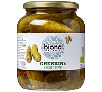 Biona Organic Jarred Gherkins Pickles 680g (Pack of 3)