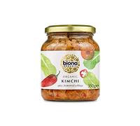 Biona Organic Kimchi 350 g, Pack of 6 - Fresh, Naturally Fermented Organic Vegetables - Napa and White Cabbage - With Spicy Chilli - Naturally Vegan - No Additives
