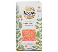 Biona Organic Red Split Lentils 500g