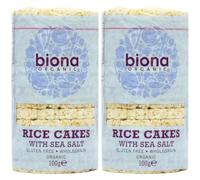 Biona Organic Rice Cakes with Salt, 100g (Pack of 2)