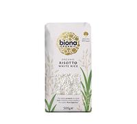 Biona Organic Risotto Rice White, 500g | 100% Organic White Risotto Rice, Creamy Texture, Ideal for Authentic Italian Risotto, Vegan Friendly