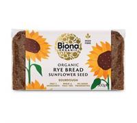 Biona Organic Rye and Sunflower Seed Bread, 500g