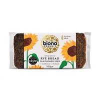 Biona Organic Rye and Sunflower Seed Bread, 500g