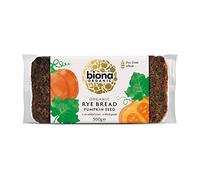 Biona Organic Rye Bread with Pumpkin Seed 500 g, Pack of 7- Free from Wheat, No Added Yeast - Wholegrain Rye Meal and Natural Sourdough - High in Fibre - Vegan