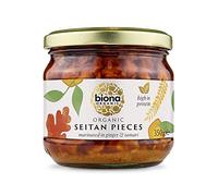 Biona Organic Seitan Pieces 350g, Pack of 6 Jars - Organic, Marinated in Ginger & Tamari Soya Sauce - Source of Protein - Meat Substitute suitable for Vegetarians and Vegans