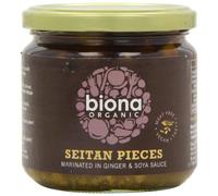 Biona Organic Seitan Pieces In Soya Sauce and Ginger, 350 g, Pack of 3