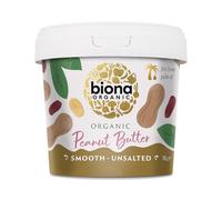 Biona Organic Smooth Peanut Butter 1KG - Unsalted & Palm Oil Free - Made with Freshly Roasted Organic Nuts - Source of Vegan Protein - Gluten & GMO Free
