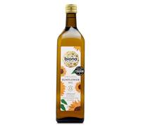 Biona Organic Sunflower Oil, 750ml - Great Taste Award 2024 Winner - Cold Pressed & Unrefined - From Organic Sunflower Seeds - Nutty & Golden - For Dressings & Low Temperature Cooking