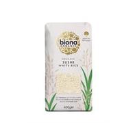 Biona Organic Sushi Rice - Short Grain White Sushi Rice - Japanese Style, Sticky Texture - Ideal for Homemade Sushi, Stir Frys & Poke Bowls - Non GMO, Vegan - Plastic Free