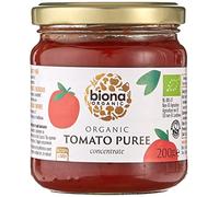 Biona Organic Tomato Puree 200g - Tomato Concentrate made from 100% Organically Certified Tomatoes - No Added Sugar, Salt or Preservative - Non GMO, Vegan