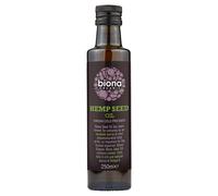 Biona Organic Hemp Seed Oil 250ml - Cold-pressed & Unrefined - Source of Omega 3, Omega 6 & Vitamin D - Ideal for Soups, Salads & Hair, Skin & Nail Health - Non GMO, Vegan