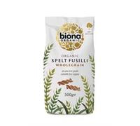 Biona Organic Wholemeal Spelt Fusilli Pasta 500g