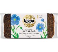 Biona Rye Omega 3 Golden Linseed Organic Bread, 500g