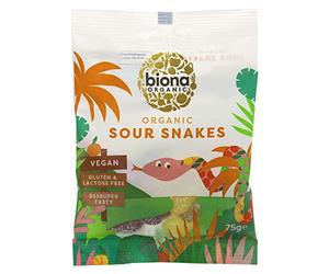 Biona | Sour Snake Sweets - Organic | 5 x 75g