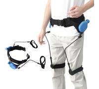 Bionic Body Power Walking Aids,Walkers Lower Limb Assistance Bionic,Bionic Lower Limb Assistance Walking Aid,Adjustable Waist Belt and Support Rod,for People with Limited (Size:Small,Color:R