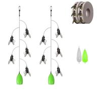 Bionic Fly Fishing Bait, Multi-Hook Artificial Fly Fishing Lure Set, Handmade Lures Kit, Quick Strike Flys Bait, for Freshwater Saltwater, 3D Bionic Fishings Lure (5 Hooks*2,Large)