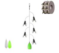 Bionic Fly Fishing Bait, Multi-Hook Artificial Fly Fishing Lure Set, Handmade Lures Kit, Quick Strike Flys Bait, for Freshwater Saltwater, 3D Bionic Fishings Lure (5 Hooks,Small)