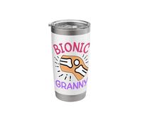 Bionic Grandma After Knee Surgery Gift Knee Replacement Stainless Steel Insulated Tumbler