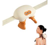 Bionic Heated Massager Master, Wireless Rechargeable Electric Shiatsu Massage with 4D Kneading, 10-Min Smart Timer for Deep Tissue Pain Relief for Home, Office, Travel (Orange)