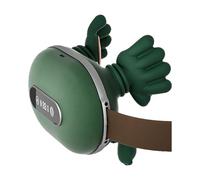 Bionic Heated Massager Portable 4D Shiatsu for Neck Back Shoulder Electric Deep Tissue Kneading Simulated Human Hand Design Pain Relief Muscle Relax 3 Speed Heat Levels USB Home Office Travel Green