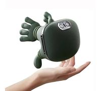 Bionic Heated Massager, Portable Shiatsu Neck and Back Massager, Electric Deep Tissue 4D Kneading Massage, Simulated Human Hand Design for Pain Relief and Muscle Relax (Green)
