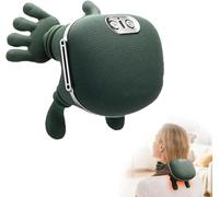 Bionic Heated Massager, Wireless Portable Neck and Back Massager, 4D Neck Massager, 3 Massages Levels & 2 Heating Levels, Simulated Hand Design for Pain Relief and Muscle Relax (A)