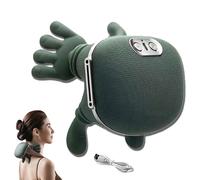 Bionic Heated Massager, Wireless Portable Shiatsu Neck and Back Massager, Simulated Human Hand Cervical Trapezius Neck Pillows for Muscle Relax