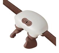 Bionic Heated Neck Massager, Portable Shiatsu Massagers for Back and Neck, 3 Modes Electric Deep Tissue 4D Kneading Massage, Simulated Human Hands Massagers for Pain Relief and Muscle Relax (White)